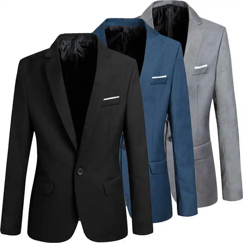 Men fine fitting blazer jacket office solid fashion suit jacket casual jacket male suit
Men fine fitting blazer jacket office solid fashion suit jacket casual jacket male suit