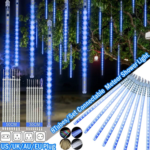 Outdoor Waterproof Meteor Shower Rain Light 30 Cm 50 Cm 8pcs Wedding Party New Year Christmas Lights
Outdoor Waterproof Meteor Shower Rain Light 30 Cm 50 Cm 8pcs Wedding Party New Year Christmas Lights