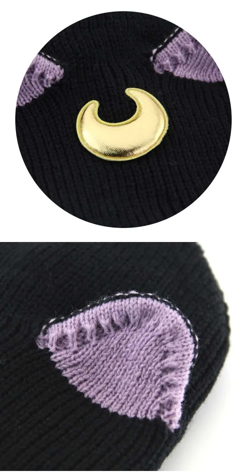 Anime Sailor Moon Wool Cap Crescent Moon Cat Ear Cartoons Knitting Hat Anime Cosplay Accessories
Anime Sailor Moon Wool Cap Crescent Moon Cat Ear Cartoons Knitting Hat Anime Cosplay Accessories