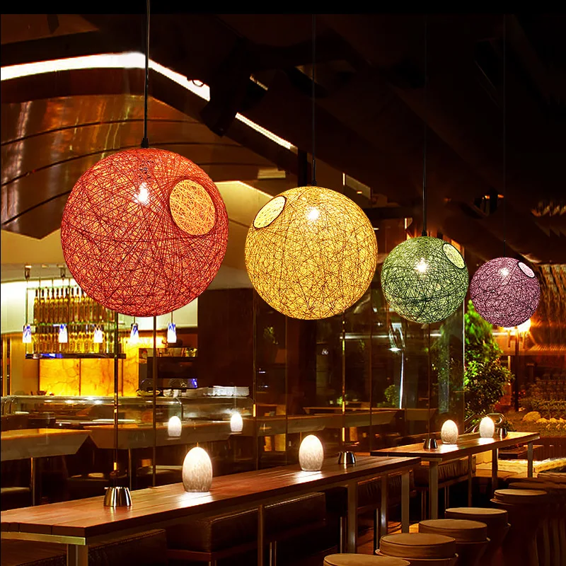 Rattan Chandelier Led Pendant Light Creative spherical Hand Knitted Lampshade for Living Room Dining Room Loft Modern Art Lights
Rattan Chandelier Led Pendant Light Creative spherical Hand Knitted Lampshade for Living Room Dining Room Loft Modern Art Lights