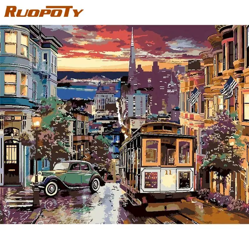 RUOPOTY Frame Diy Painting By Numbers Street Sceney Paint By Number Handpainted Gift Wall Decor Artwork Frame
RUOPOTY Frame Diy Painting By Numbers Street Sceney Paint By Number Handpainted Gift Wall Decor Artwork Frame