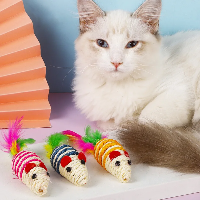 DouNiOne 3PCS sisal mouse toy funny artificial striped mouse kitten chasing toy interactive vocal toy cat puppy pet supplies
DouNiOne 3PCS sisal mouse toy funny artificial striped mouse kitten chasing toy interactive vocal toy cat puppy pet supplies