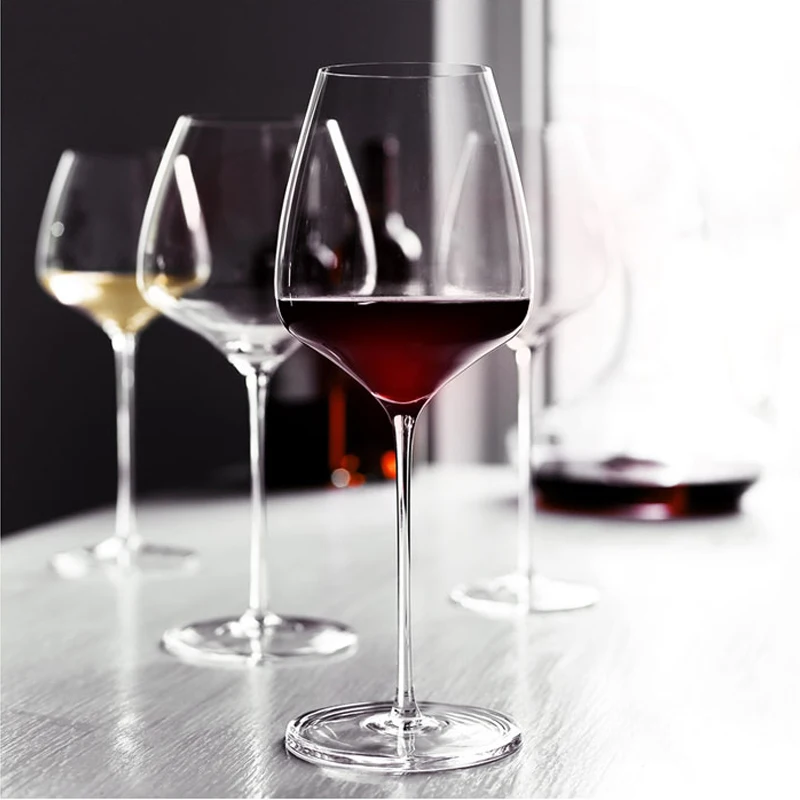 

Бокал из хрустального стекла высокой емкости, бордовый, красный, Винный Цвет, бокал для вина, тюльпан для коктейля, свадебной вечеринки, посу...