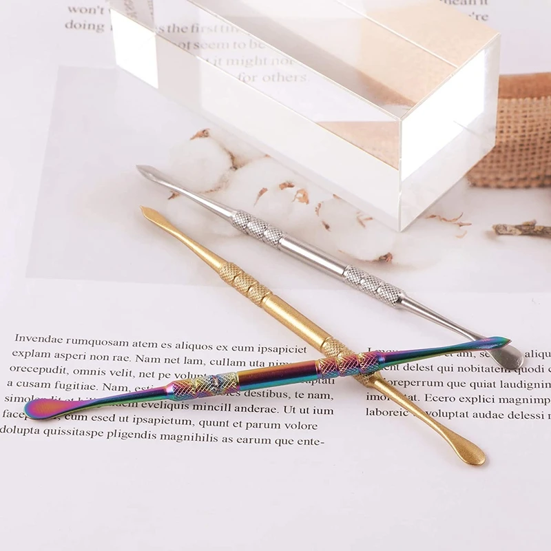 6PCS Wax Carving Tools Stainless Steel 4.75 Inch Sculpting Tool Spoon Carving Tool Dab Tools for Wax-Silver+Rainbow+Gold
6PCS Wax Carving Tools Stainless Steel 4.75 Inch Sculpting Tool Spoon Carving Tool Dab Tools for Wax-Silver+Rainbow+Gold
