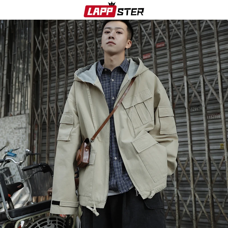 LAPPSTER Men Streetwear Pocket Cargo Jacket Coat 2022 Autumn Mens Vintage Black Windbreaker Male Korean Fashions Bomber Jackets
LAPPSTER Men Streetwear Pocket Cargo Jacket Coat 2022 Autumn Mens Vintage Black Windbreaker Male Korean Fashions Bomber Jackets
