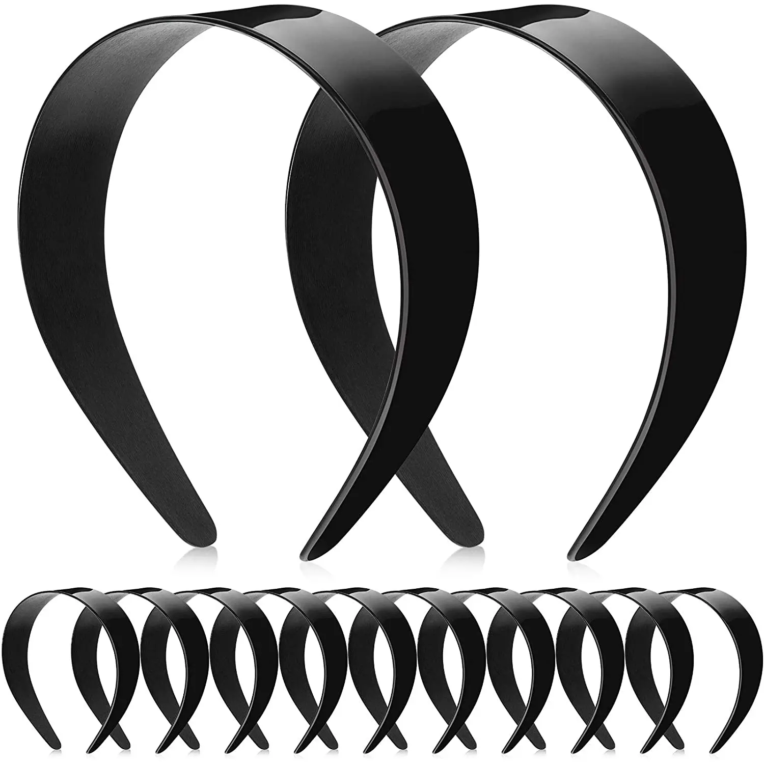 12 Pieces 2 Inch Wide Hard Plastic Headband Plain Craft Headband Plastic Hairband for DIY Hair accessories Women Girl, Black
12 Pieces 2 Inch Wide Hard Plastic Headband Plain Craft Headband Plastic Hairband for DIY Hair accessories Women Girl, Black