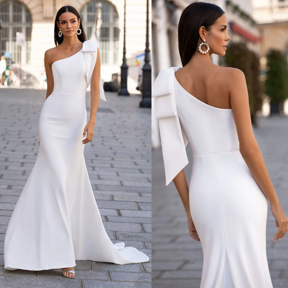 Fashion Jersey Beach One Shoulder Wedding Dress 2021 Sleeveless High Quality Sweep Train Bridal Gowns Vestido De Novia
Fashion Jersey Beach One Shoulder Wedding Dress 2021 Sleeveless High Quality Sweep Train Bridal Gowns Vestido De Novia