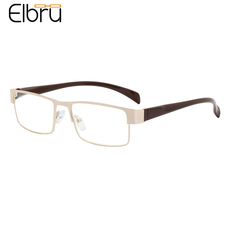 

Elbru Для мужчин Для женщин Для мужчин ретро антибликовыми свойствами светильник очки для чтения ультра светильник металлический каркас проз...