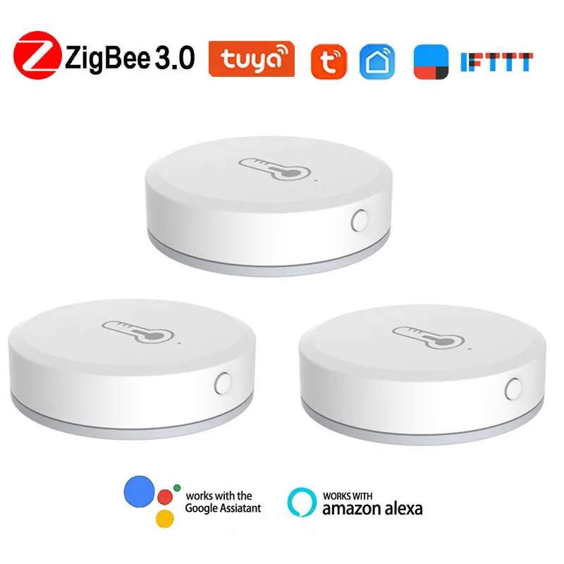 Смарт-датчик температуры и влажности Tuya SmartLife App ZigBee, работает от аккумулятора с Zigbee Hub через Alexa Google Home
Смарт-датчик температуры и влажности Tuya SmartLife App ZigBee, работает от аккумулятора с Zigbee Hub через Alexa Google Home