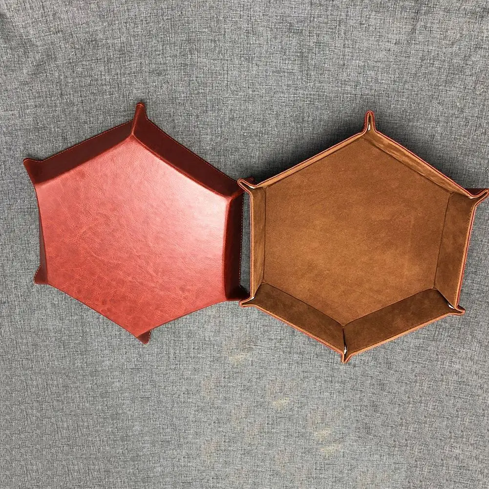 Quality 1Pc PU Leather Folding Hexagon Dice Tray Purple Dice Box for RPG DnD Games Dice Storage
Quality 1Pc PU Leather Folding Hexagon Dice Tray Purple Dice Box for RPG DnD Games Dice Storage