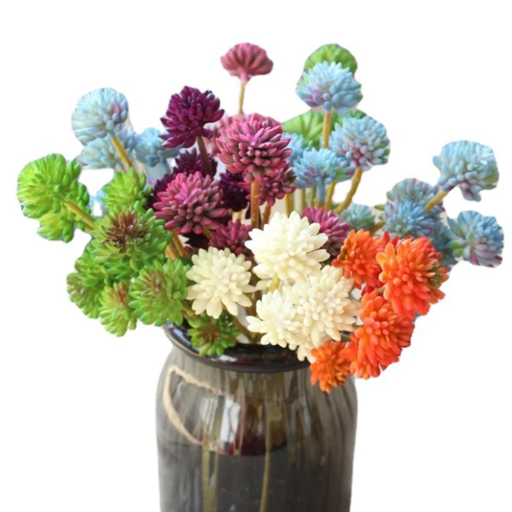 Artificial Plants 6 Head Stone Lotus Plastic Flowers Faux Succulents Fake Grass Branch Leaf For Tropical Home Decor Accessories
Artificial Plants 6 Head Stone Lotus Plastic Flowers Faux Succulents Fake Grass Branch Leaf For Tropical Home Decor Accessories