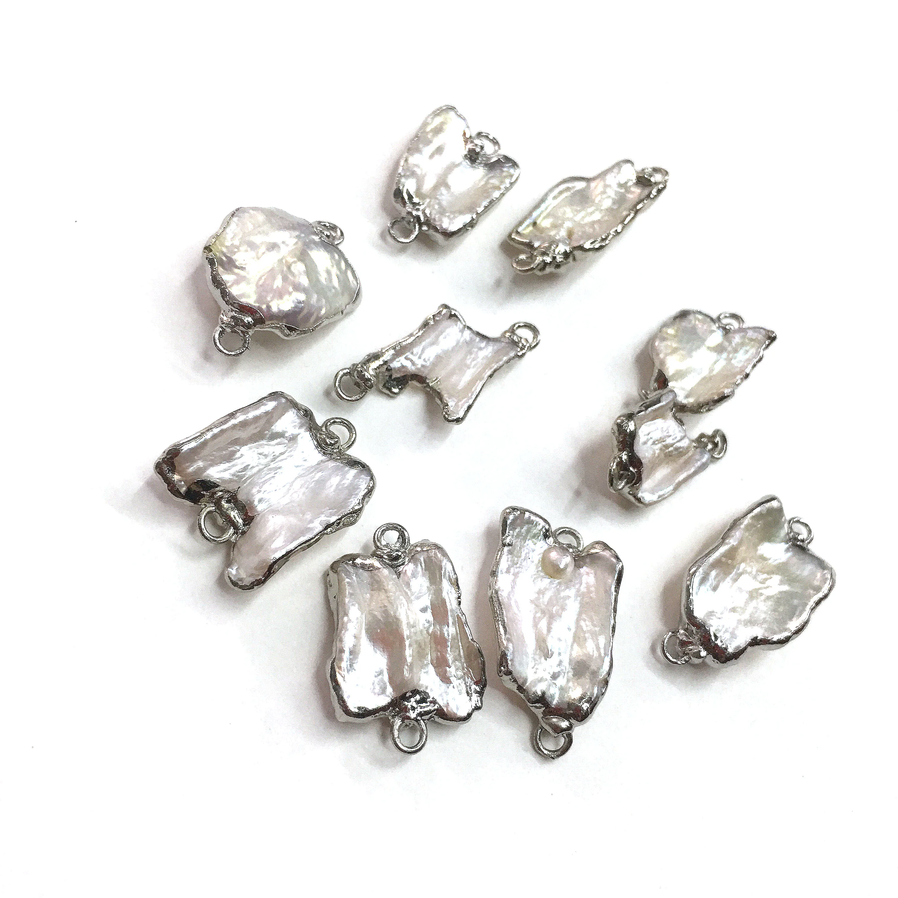 Natural Freshwater Pearl Charms Irregular Connector Pendants for Jewelry Making Supplies Fit Necklace Earrings
Natural Freshwater Pearl Charms Irregular Connector Pendants for Jewelry Making Supplies Fit Necklace Earrings