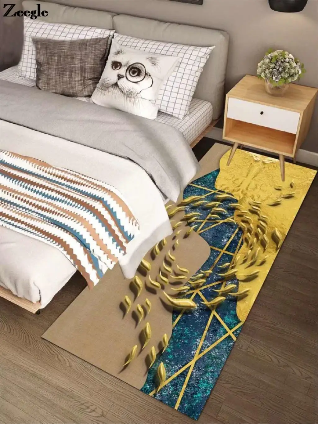 Zeegle Living Mat in the Home Decoration Modern Style Bedside Carpet Non-Slip Soft Rug Children Bedroom Memory Foam Foot Mat
Zeegle Living Mat in the Home Decoration Modern Style Bedside Carpet Non-Slip Soft Rug Children Bedroom Memory Foam Foot Mat