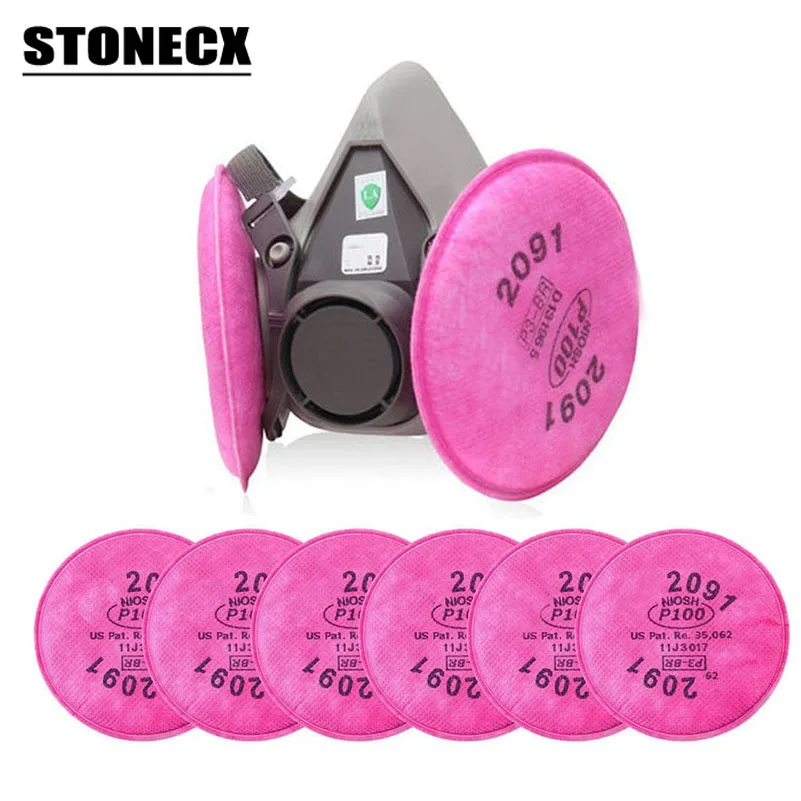 Фото STONECX 6200 распылительная Пылезащитная маска респиратор с 2091 P100 Fliter - купить