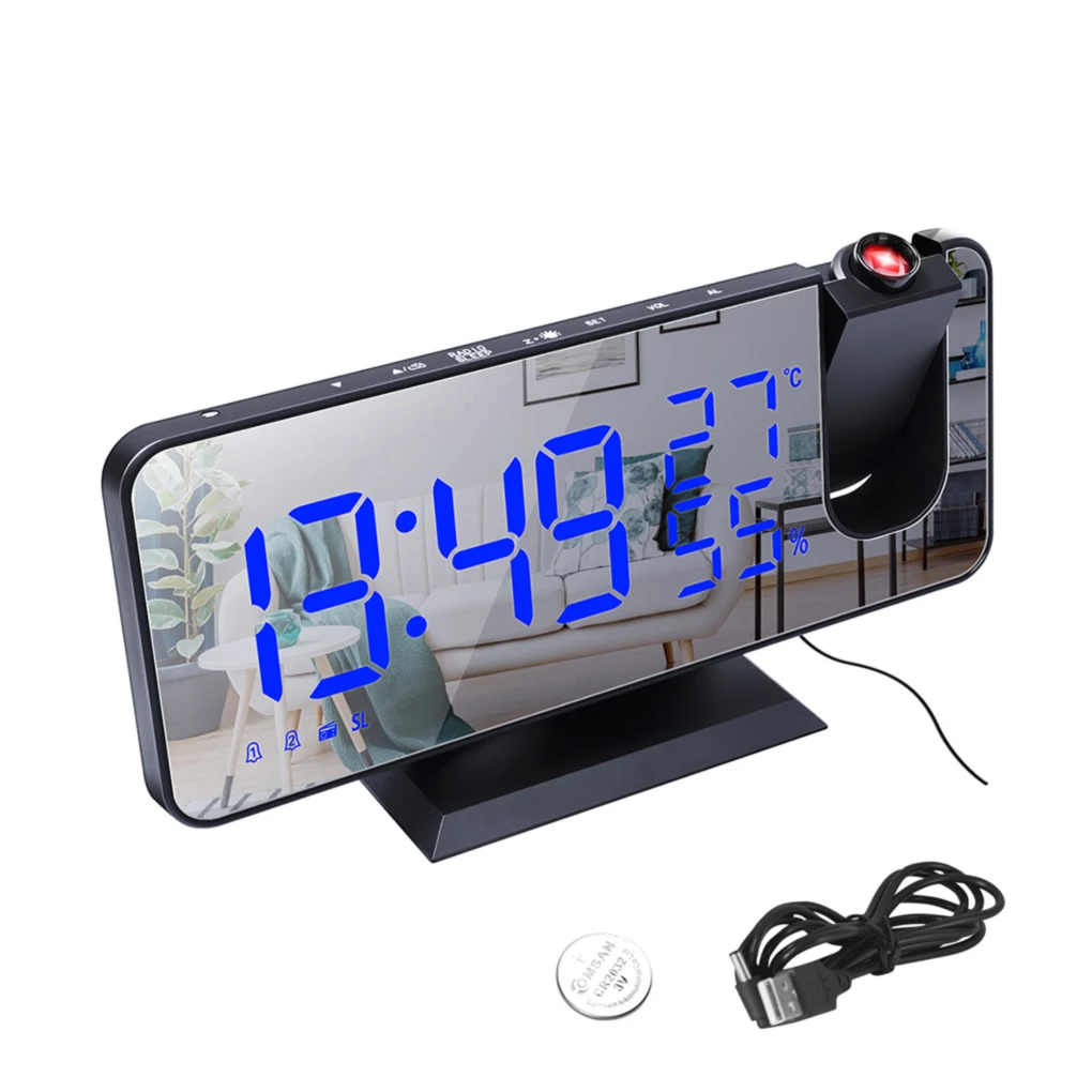 FM Radio LED Digital Smart Alarm Clock Watch Table Electronic Desktop Clocks USB Wake Up Clock with projection Time Snooze
FM Radio LED Digital Smart Alarm Clock Watch Table Electronic Desktop Clocks USB Wake Up Clock with projection Time Snooze