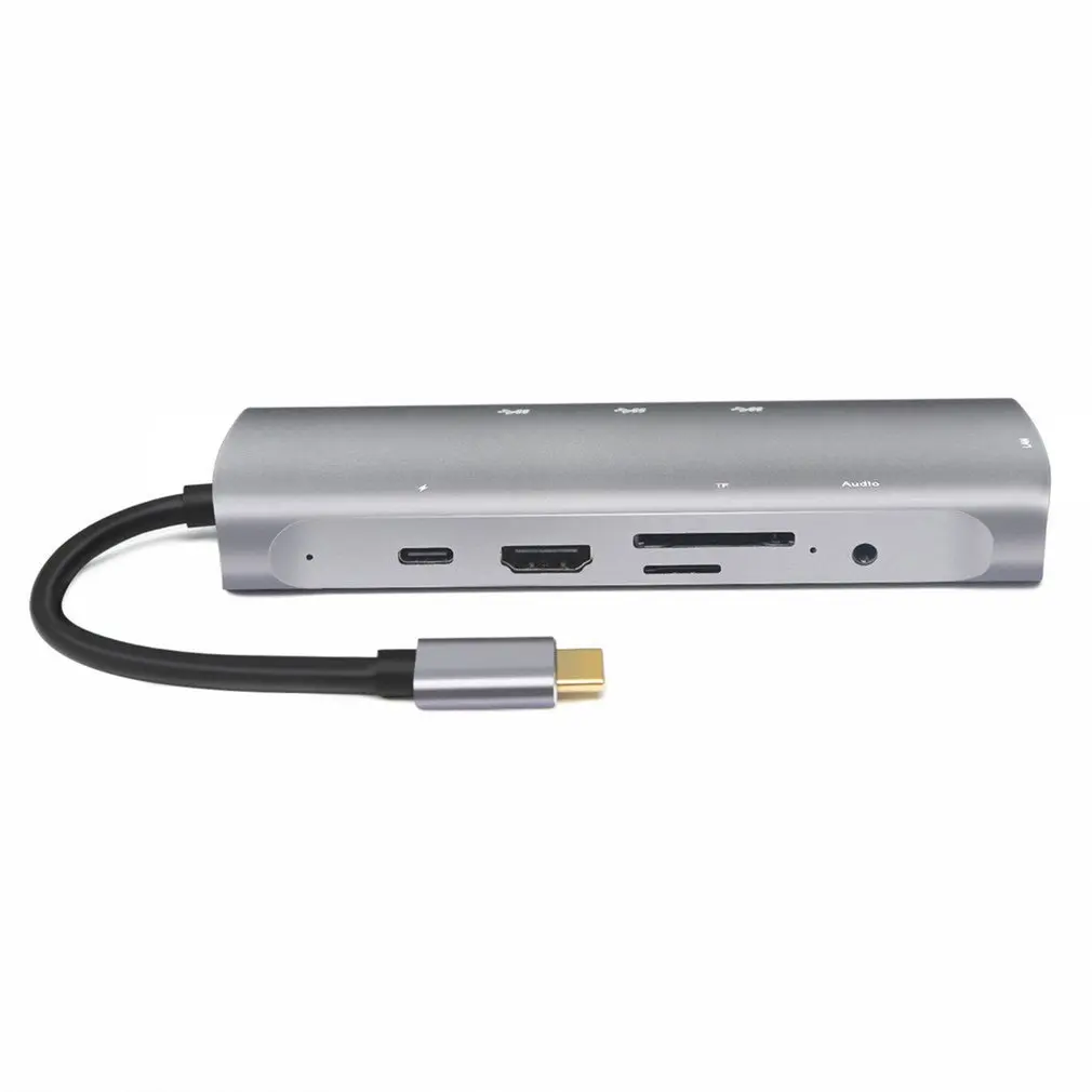 USB C-концентратор 9 в 1, совместимый с HDMI-концентратор Тип C для Vga RJ45 3,5 мм AUX с TF PD интерфейсом Usb3.1 концентратор для MacBook Pro
USB C-концентратор 9 в 1, совместимый с HDMI-концентратор Тип C для Vga RJ45 3,5 мм AUX с TF PD интерфейсом Usb3.1 концентратор для MacBook Pro