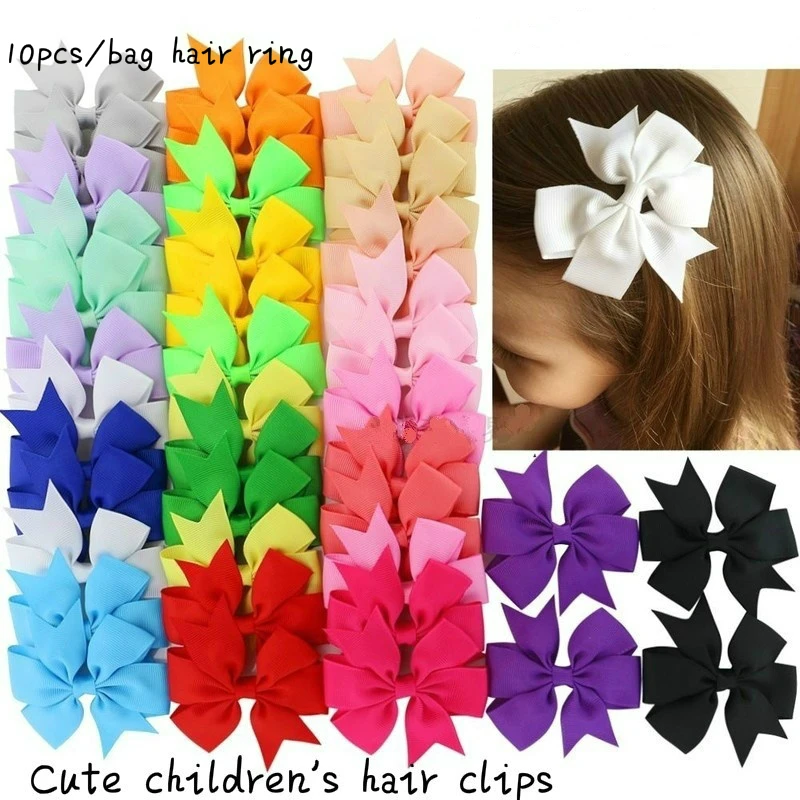 10Pcs/lot Colors Ribbon Bows Clips Child Hairpin Girls Princess Hair Bows Boutique Hair Clip Headwear Kids Hair Accessories Set 
10Pcs/lot Colors Ribbon Bows Clips Child Hairpin Girls Princess Hair Bows Boutique Hair Clip Headwear Kids Hair Accessories Set