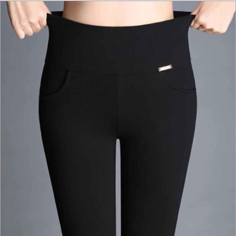 S-4XL Women Pants Solid Slim High Waist Long Trousers Pencil Trousers Fall Pocket Pants Women Ladies Pants Femme 2023 New
S-4XL Women Pants Solid Slim High Waist Long Trousers Pencil Trousers Fall Pocket Pants Women Ladies Pants Femme 2023 New