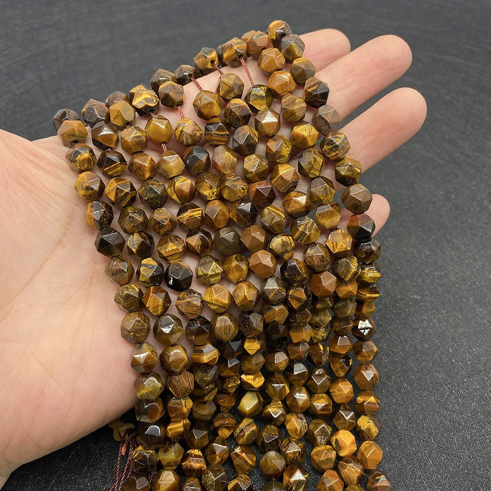 Wholesale Natural Stone Yellow Tiger's Eye Faceted Loose Beads 6 8 10mm Jewelry Making DIY Bracelet Necklace Earring Accessories
Wholesale Natural Stone Yellow Tiger's Eye Faceted Loose Beads 6 8 10mm Jewelry Making DIY Bracelet Necklace Earring Accessories