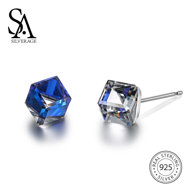 SA SILVERAGE 925 Sterling Silver Australian Crystal Stud Earrings for Women Fine Jewelry Square Trendy Party Dainty Earrings
SA SILVERAGE 925 Sterling Silver Australian Crystal Stud Earrings for Women Fine Jewelry Square Trendy Party Dainty Earrings