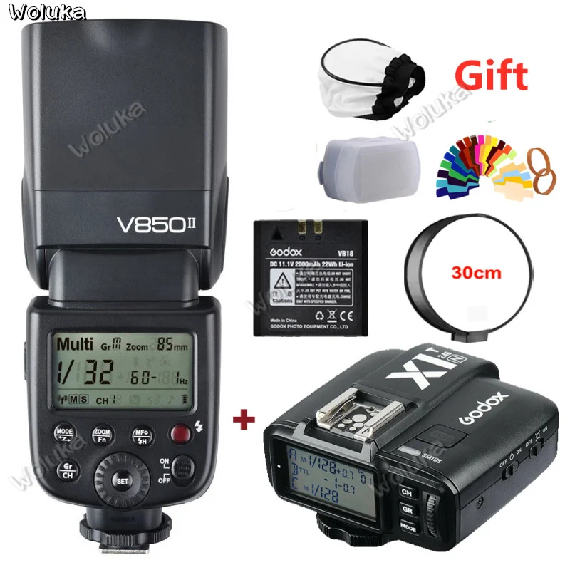 Godox V850II 2 4G GN60 Беспроводная система X литий-ионная батарея Speedlite с X1 триггерным