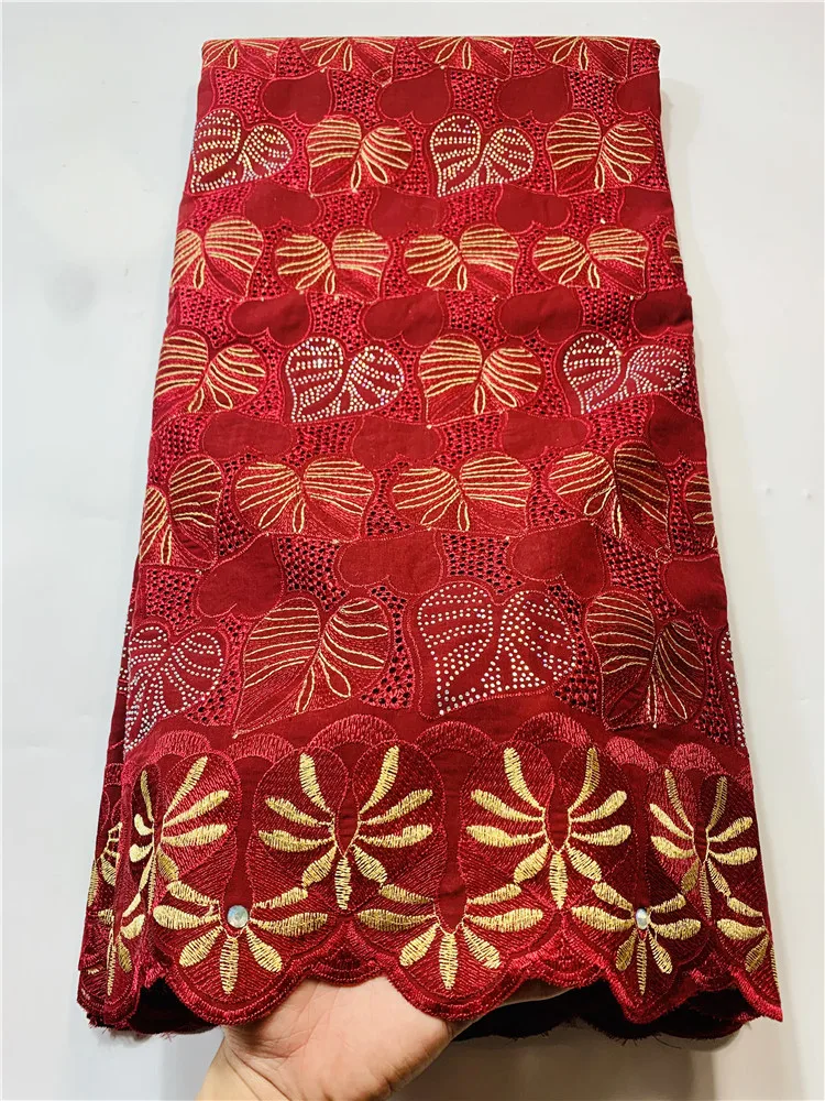High Quality red African Nigerian Tulle Lace Fabric 100% Cotton Embroidery Swiss Wedding Party Dress 5Yards FYIN1166
High Quality red African Nigerian Tulle Lace Fabric 100% Cotton Embroidery Swiss Wedding Party Dress 5Yards FYIN1166