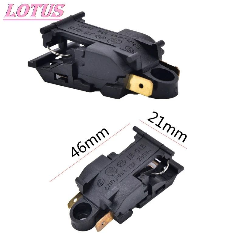 Electric kettle thermostat 13A switch 2-pin terminal kitchen electrical parts 46x21mm 2pcs
Electric kettle thermostat 13A switch 2-pin terminal kitchen electrical parts 46x21mm 2pcs