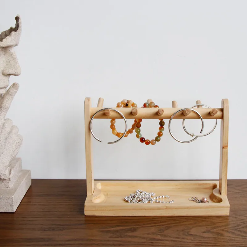 Simple wooden door entry hanging key rack desktop decoration jewelry rack creative ornaments porch rack
Simple wooden door entry hanging key rack desktop decoration jewelry rack creative ornaments porch rack