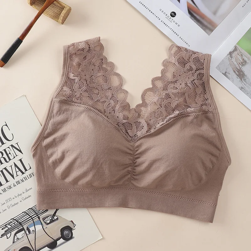 Fashion lace cotton V-neck New Seamless Wrap-around push up Bra Women Strapless Bra wireless Comfortable Underwear lingerie top
Fashion lace cotton V-neck New Seamless Wrap-around push up Bra Women Strapless Bra wireless Comfortable Underwear lingerie top