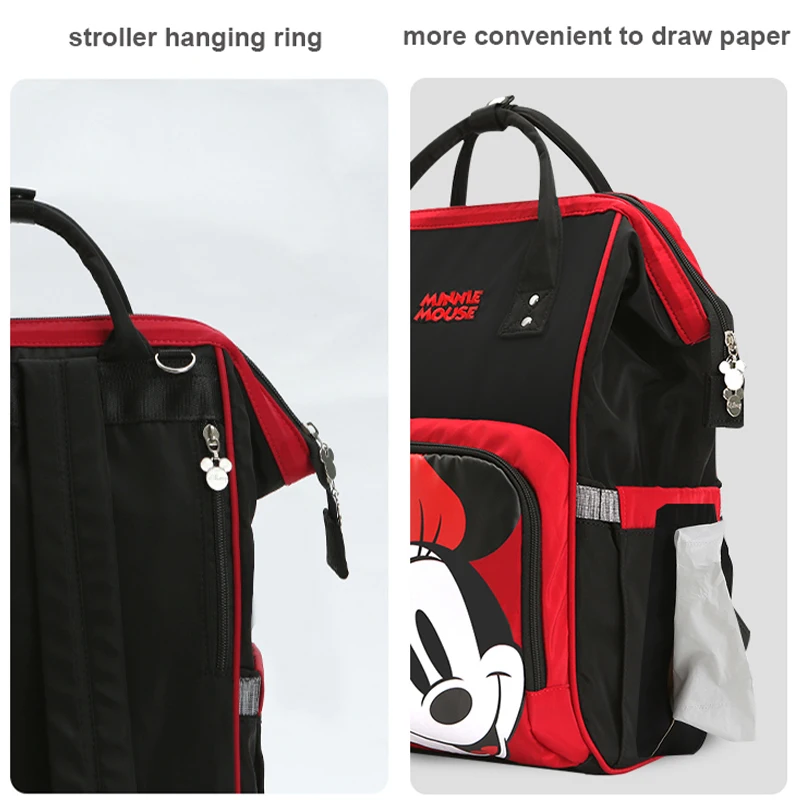 Disney Minnie Mickey Diaper Bag Baternity Baby Multifunctional Stroller Nappy Bag Travel Backpack For Mom USB Charging Large New
Disney Minnie Mickey Diaper Bag Baternity Baby Multifunctional Stroller Nappy Bag Travel Backpack For Mom USB Charging Large New