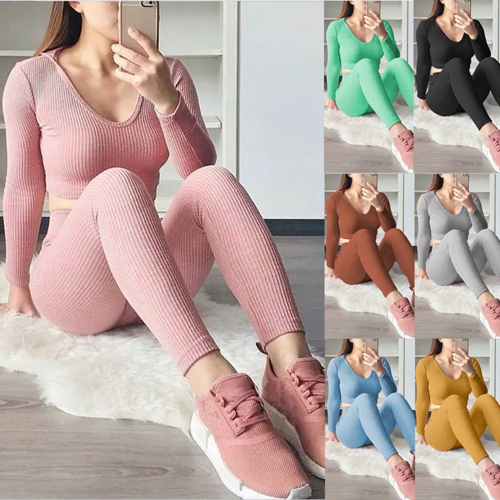 New 2pcs Women Tracksuit Solid Color Plus Size Pants Sets Leisure Wear Lounge Wear Yoga Suit Outdoor Sportswear Fitness Suit
New 2pcs Women Tracksuit Solid Color Plus Size Pants Sets Leisure Wear Lounge Wear Yoga Suit Outdoor Sportswear Fitness Suit