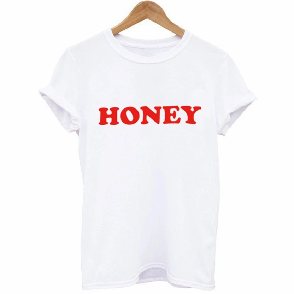 Honey Letter Print T Shirt Women Short Sleeve O Neck Yellow Tshirt Summer Ladies Tee Shirt Tops ERNS
Honey Letter Print T Shirt Women Short Sleeve O Neck Yellow Tshirt Summer Ladies Tee Shirt Tops ERNS