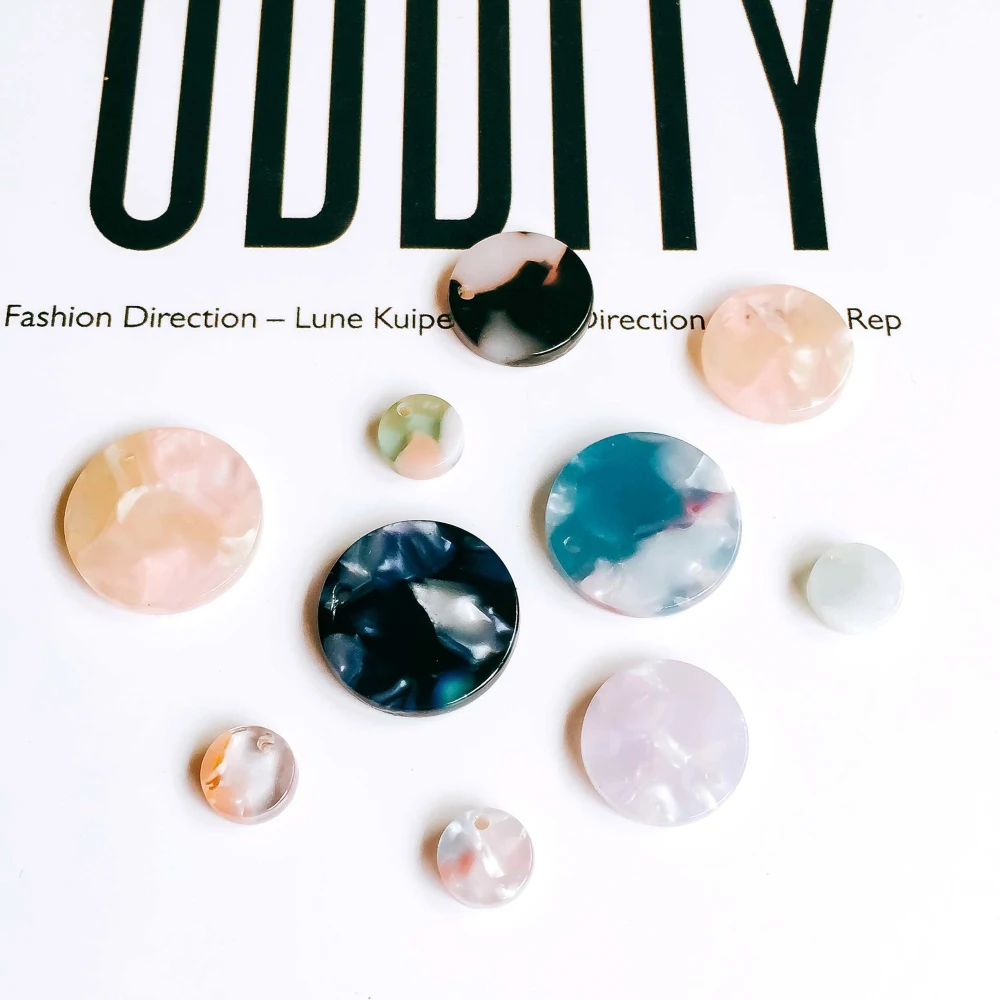 Round Shape Resin Plastic Acetic Acid Eardrop Diy Material Pendant Necklace Earring Charms Jewelry Component 10pcs
Round Shape Resin Plastic Acetic Acid Eardrop Diy Material Pendant Necklace Earring Charms Jewelry Component 10pcs