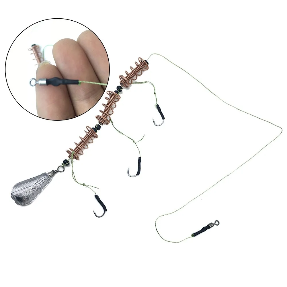3Pcs Ready Tied Fishing Hook Bait Cage Set Trap Feeder Cages Carp Sinker Tackle Iscas Pesca Fish Tackle Accessories
3Pcs Ready Tied Fishing Hook Bait Cage Set Trap Feeder Cages Carp Sinker Tackle Iscas Pesca Fish Tackle Accessories