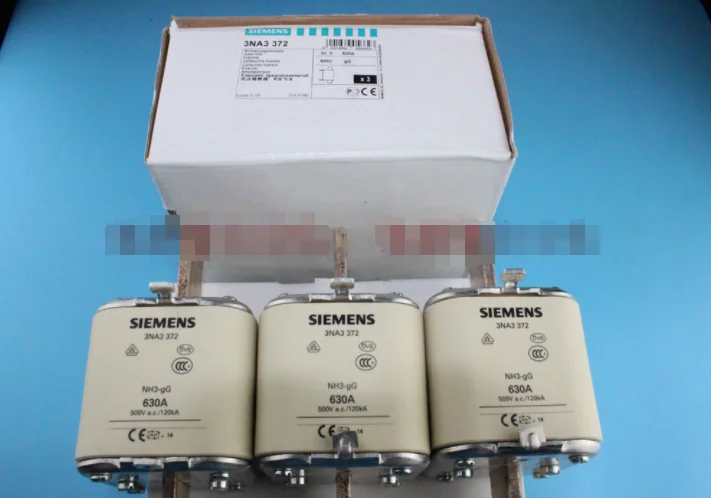 3 шт./1 коробка предохранитель Siemens 3NA3372 NH3-gG 630A 500V-новый | Безопасность и защита