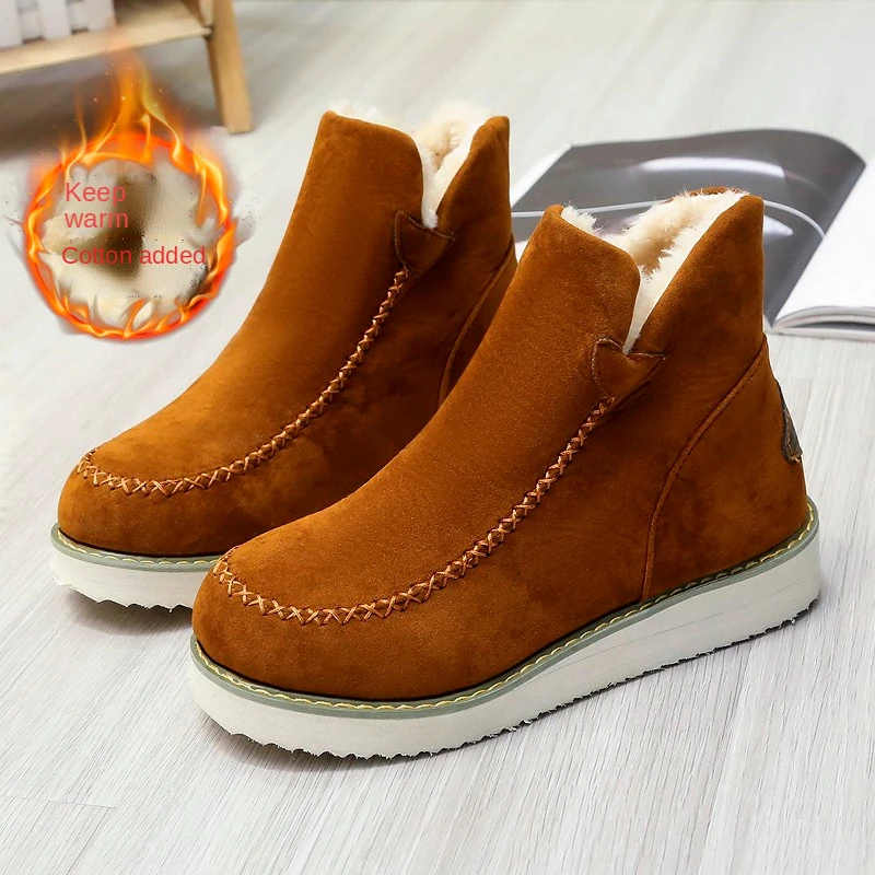 Ботильоны на плоской подошве, теплые однотонные ботинки большого размера, на толстой подошве, в европейском и американском стиле, удобные б... 
Ботильоны на плоской подошве, теплые однотонные ботинки большого размера, на толстой подошве, в европейском и американском стиле, удобные б...