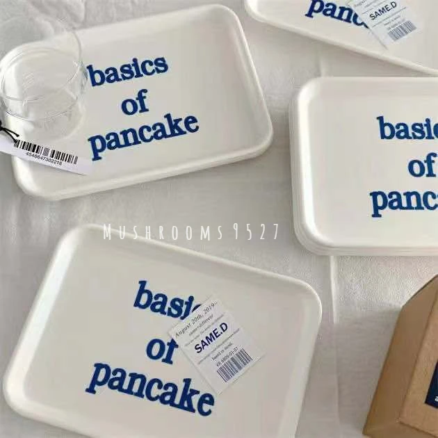 Korean Blue Letter White Plate Coffee Cake Rectangular Plate Simple Afternoon Tea Fruit Bread Plate Storage Tray
Korean Blue Letter White Plate Coffee Cake Rectangular Plate Simple Afternoon Tea Fruit Bread Plate Storage Tray