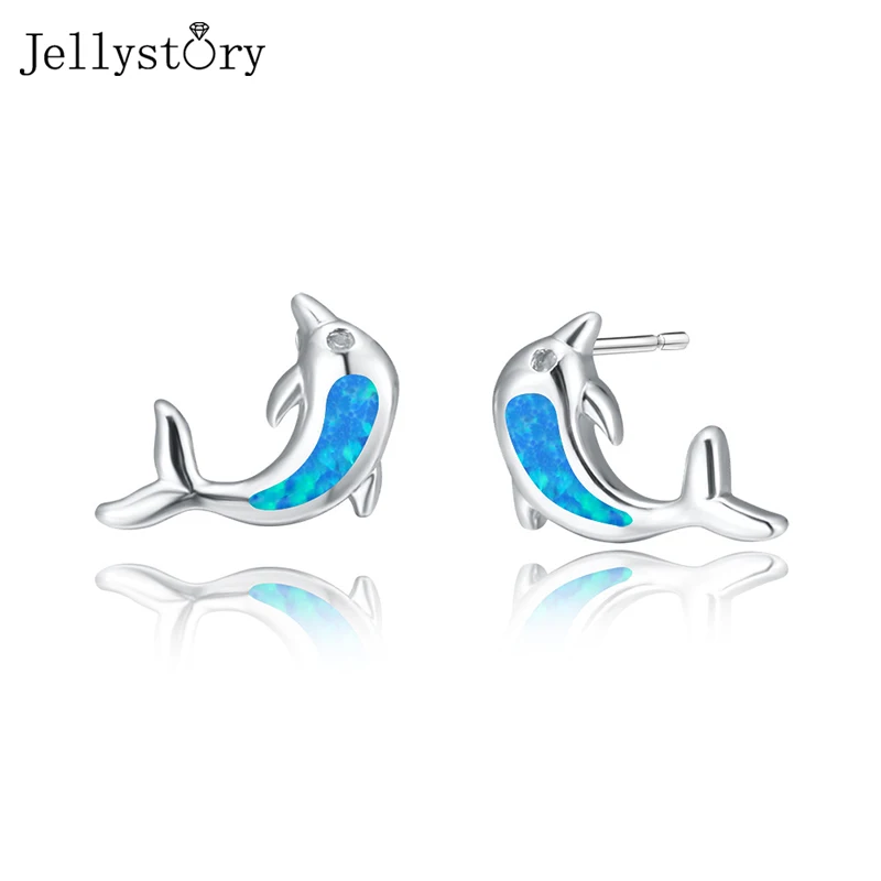 Jellystory New Trendy Opal Dolphin Stud Earrings For Women Girl 925 Sterling Silver Fashion Simple White Blue Gift To Girlfriend
Jellystory New Trendy Opal Dolphin Stud Earrings For Women Girl 925 Sterling Silver Fashion Simple White Blue Gift To Girlfriend