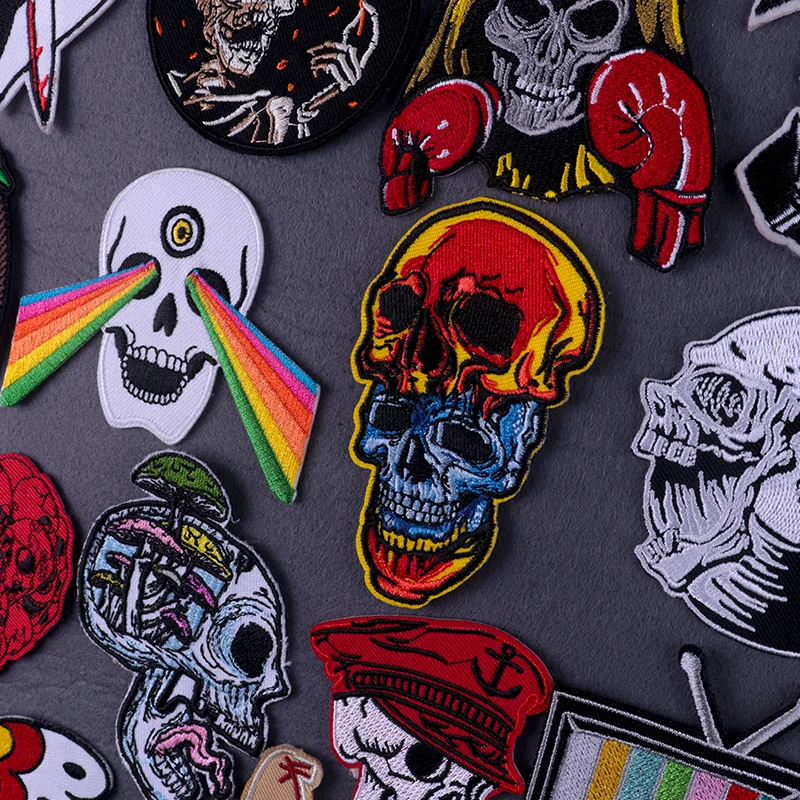 Skull Patch Iron On Patches For Clothing Punk Heart Patch Embroidery Patches For Clothing Sticker On Clothes Badgle DIY Supplies
Skull Patch Iron On Patches For Clothing Punk Heart Patch Embroidery Patches For Clothing Sticker On Clothes Badgle DIY Supplies