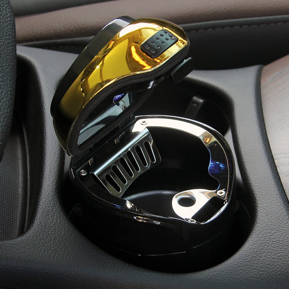 N12B Solar Powered Car Ashtray With Lid Seal Smokeless Auto Storage Case Rustless Disassemble LED Lighting Smoking Accessory
N12B Solar Powered Car Ashtray With Lid Seal Smokeless Auto Storage Case Rustless Disassemble LED Lighting Smoking Accessory