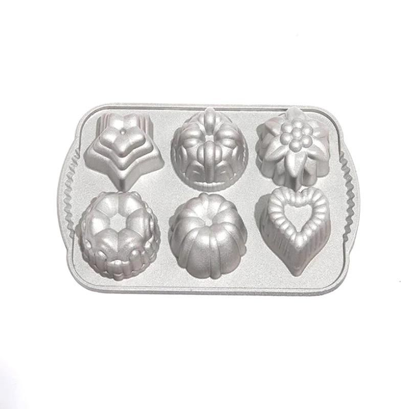 New Charms Cast Bundt Pan,6 Different Shapes, Charming Combination,Diy Cake Pan,Bundt Pan,Silver
New Charms Cast Bundt Pan,6 Different Shapes, Charming Combination,Diy Cake Pan,Bundt Pan,Silver