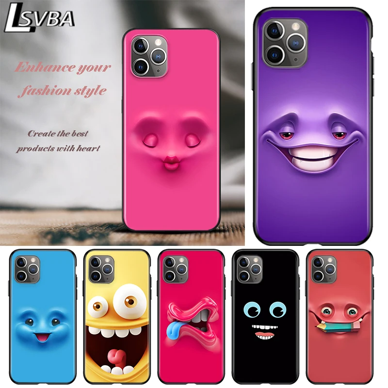 3D funny face For Apple iPhone 12 11 Pro Max mini XS Max XR X 8 7 6 6S Plus 5S SE 2020 Soft Black Phone Case
3D funny face For Apple iPhone 12 11 Pro Max mini XS Max XR X 8 7 6 6S Plus 5S SE 2020 Soft Black Phone Case