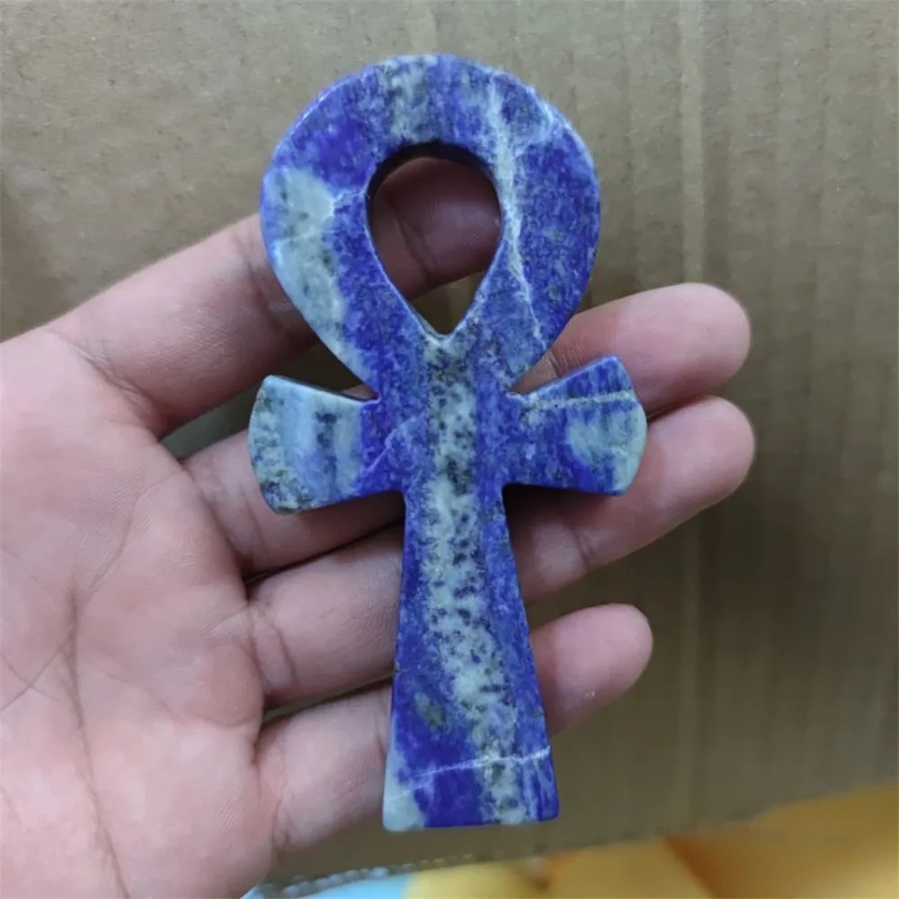 1pcs Natural crystal lapis lazuli stone Egyptian Cross women's symbolic point healing reiki
1pcs Natural crystal lapis lazuli stone Egyptian Cross women's symbolic point healing reiki