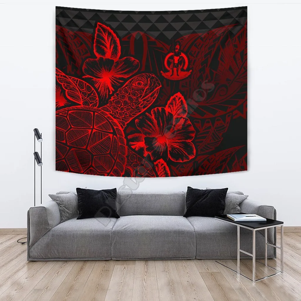 Vanuatu Tapestry Turtle Hibiscus Pattern Red 3D Printed Tapestrying Rectangular Home Decor Wall Hanging
Vanuatu Tapestry Turtle Hibiscus Pattern Red 3D Printed Tapestrying Rectangular Home Decor Wall Hanging