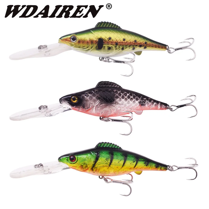 1PCS Deep Dive Wobblers Minnow Fishing Lures 12.5cm 15g Artificial Hard Bait Sea Trolling Tackle for Bass Pike Carp Crank Pesca
1PCS Deep Dive Wobblers Minnow Fishing Lures 12.5cm 15g Artificial Hard Bait Sea Trolling Tackle for Bass Pike Carp Crank Pesca