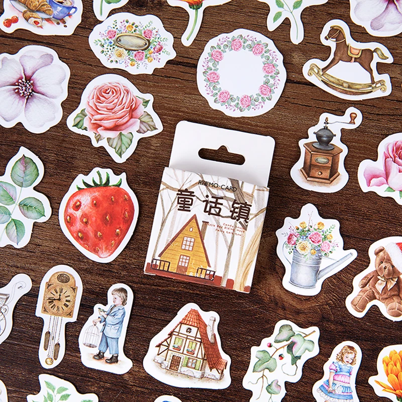 46 Pcs/Box Vintage fairy tale town paper sticker decoration stickers DIY craft diary scrapbooking planner kawaii label sticker
46 Pcs/Box Vintage fairy tale town paper sticker decoration stickers DIY craft diary scrapbooking planner kawaii label sticker