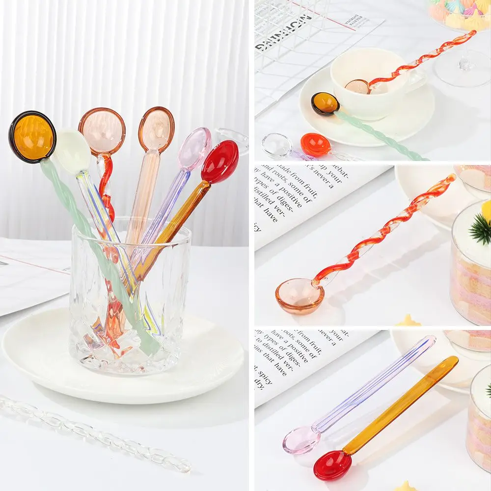 Simple Cake Stained Glass Dessert Stirring Spoon Spiral Spoon Crystal Dessert Spoon Coffee Spoon
Simple Cake Stained Glass Dessert Stirring Spoon Spiral Spoon Crystal Dessert Spoon Coffee Spoon