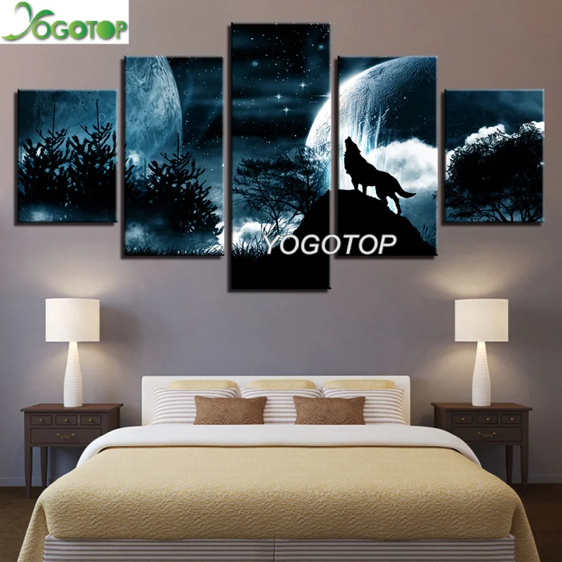 DIY Diamond Painting cross-stitch 5 pcs Moon Wolf 5D Full Drill mosaic Diamond Embroidery Handcraft Kit Art Night Forest ML1021
DIY Diamond Painting cross-stitch 5 pcs Moon Wolf 5D Full Drill mosaic Diamond Embroidery Handcraft Kit Art Night Forest ML1021
