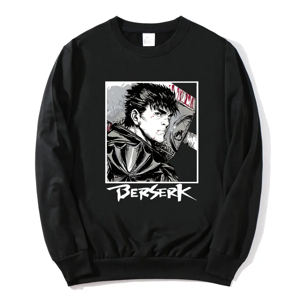 Hipster Black Tracksuit Manga Berserk Round Neck Swordsman Gatsu Sportswear Men's Novelty Long Sleeve Sweatshirt Vintage Clothes
Hipster Black Tracksuit Manga Berserk Round Neck Swordsman Gatsu Sportswear Men's Novelty Long Sleeve Sweatshirt Vintage Clothes