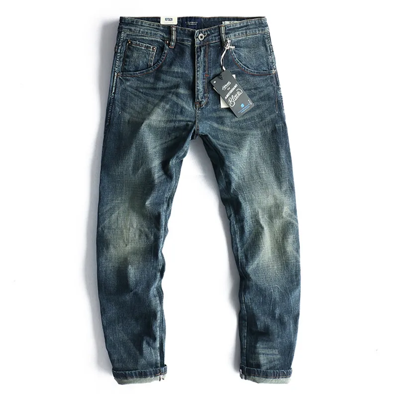 2021 Spring New Blue Moustache Effect Washed Old Jeans Men's Fashion Elastic Slim Straight Pants Simple Young Men's Pencil Pants
2021 Spring New Blue Moustache Effect Washed Old Jeans Men's Fashion Elastic Slim Straight Pants Simple Young Men's Pencil Pants